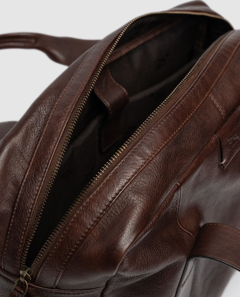 Dominion Briefcase, CHOCOLATE, Detail 3