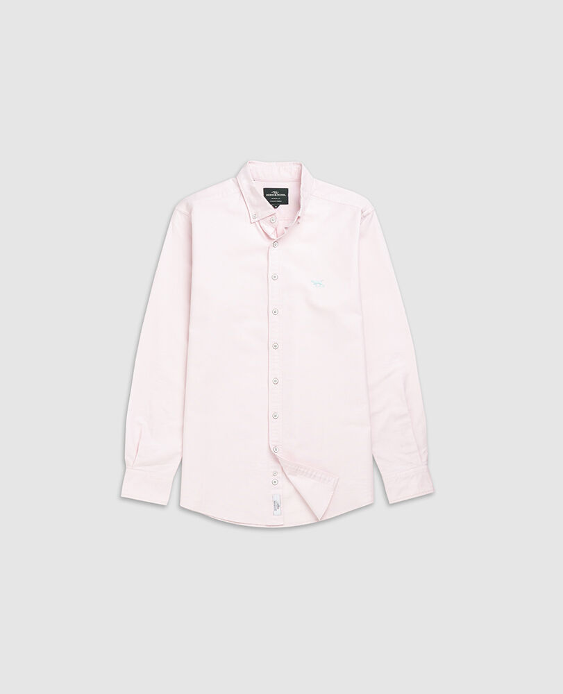 Gunn Oxford Sports Fit Shirt, QUARTZ, Flat Lay