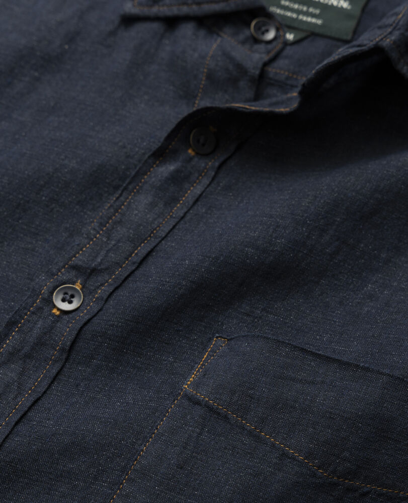 Hemd Kingswell in sportlicher Passform, RAUES INDIGO, Detail 2