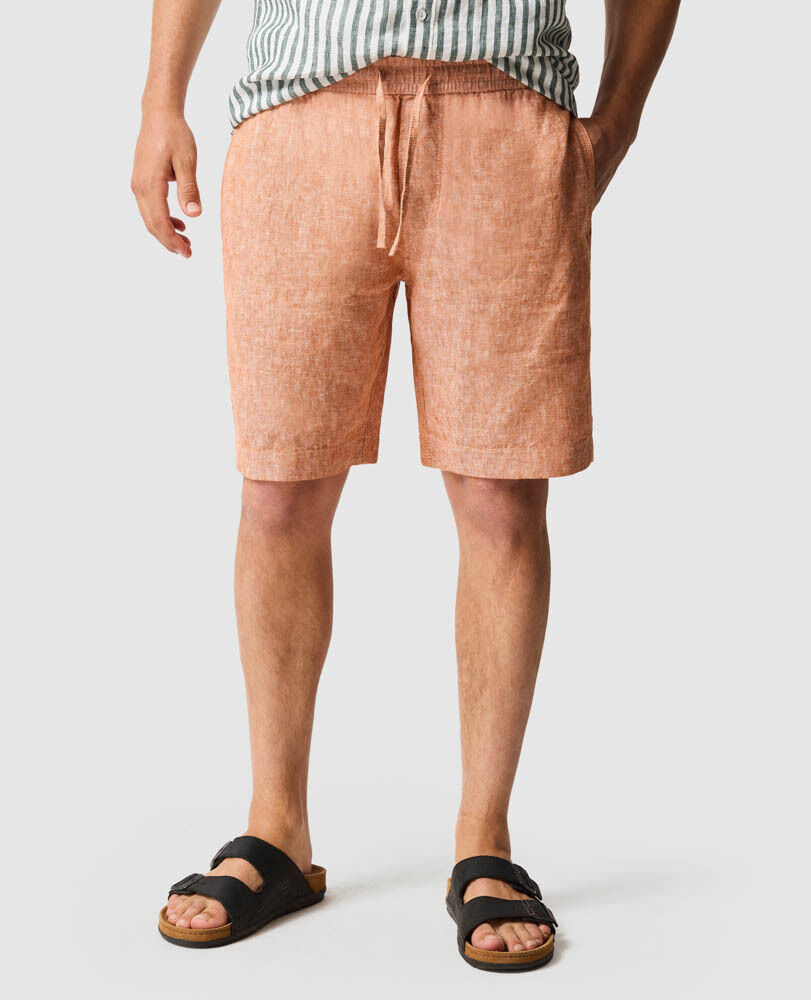 Linen 9" Resort Short, YAM, Front
