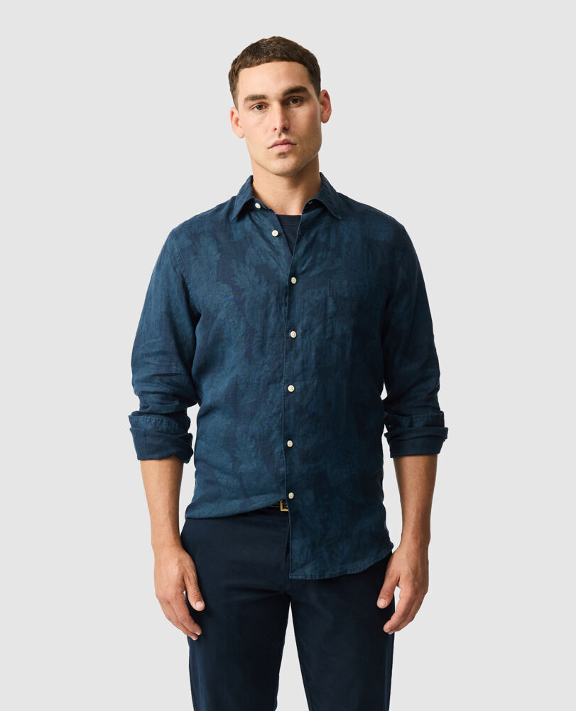 North River Sports Fit Shirt, MIDNIGHT, Front