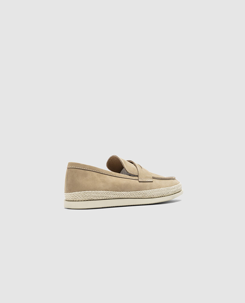 Huaraki Jute Loafer, STONE, Back