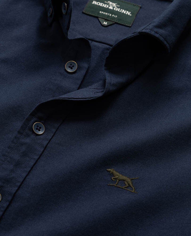Gunn Oxford Sports Fit Shirt, INK, Detail 2