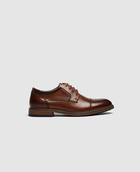Darfield Derby Shoe, AMARETTO