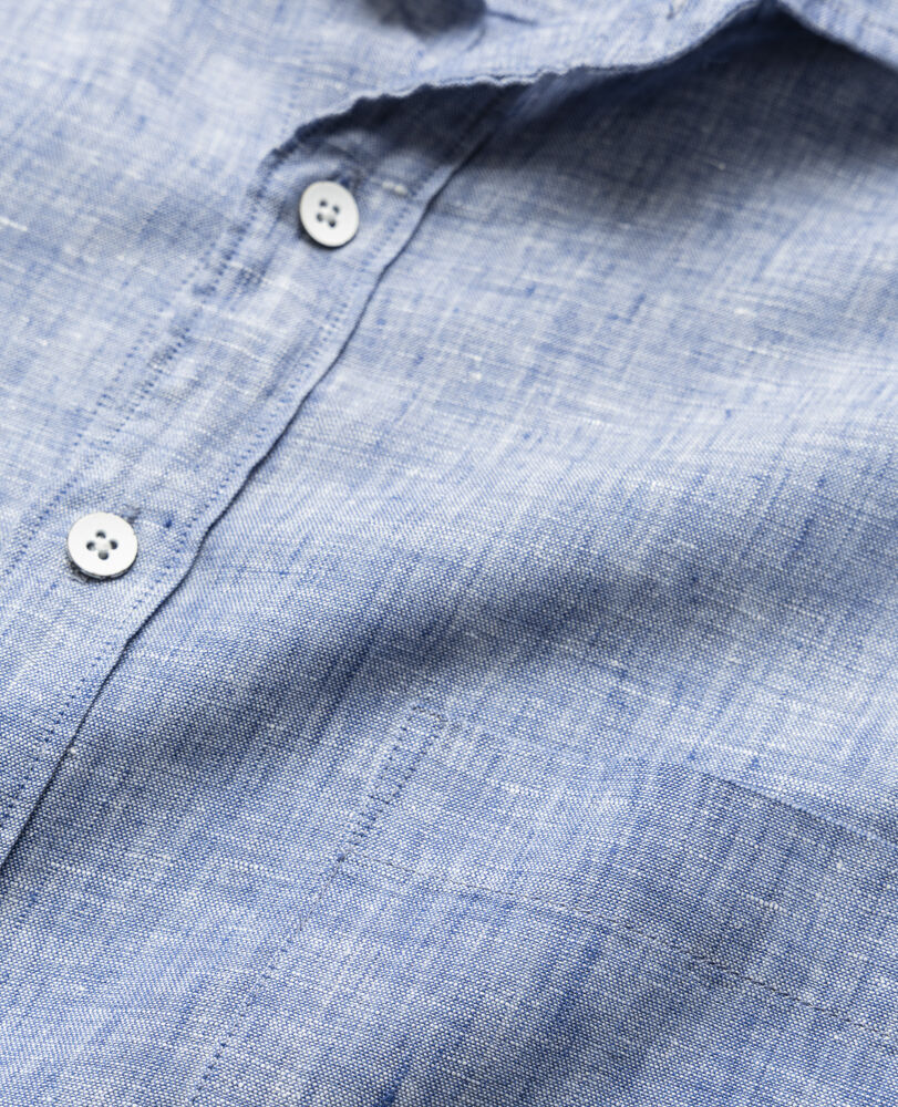 Seaford Sports Fit Shirt, DENIM, Detail 2