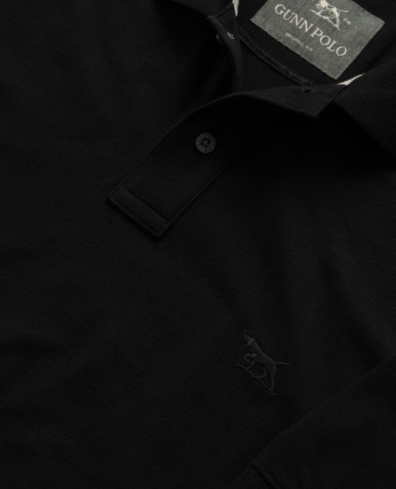 The Gunn Original Fit Polo, EBONY, Detail 2