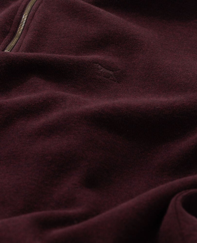 Alton Ave 1/4 Zip Sweatshirt, CLARET, Detail 2
