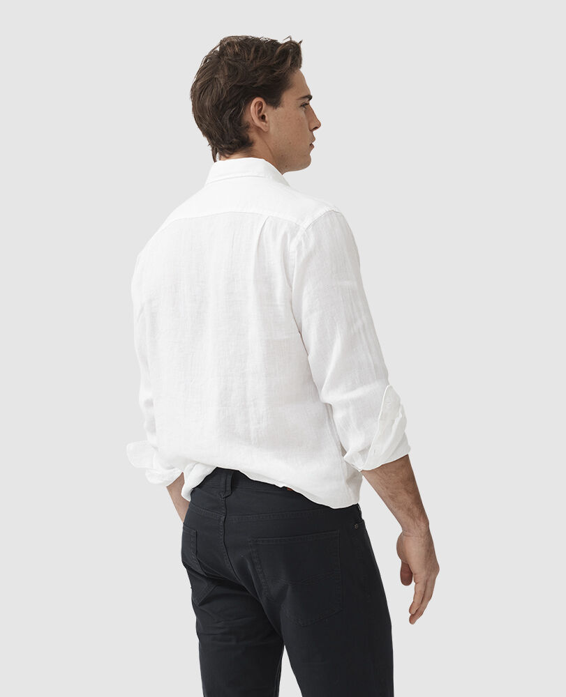Coromandel 2 Sports Fit Shirt, NEIGE, Back