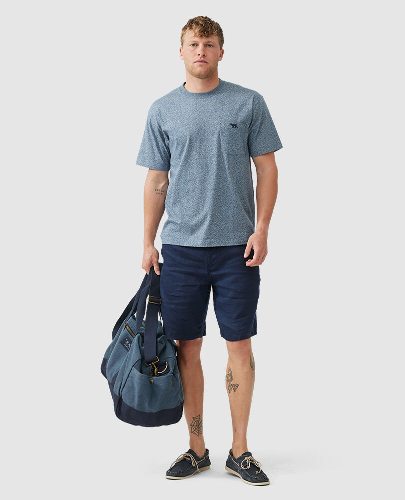 Gunn Original Fit Tee, DENIM, Off Front
