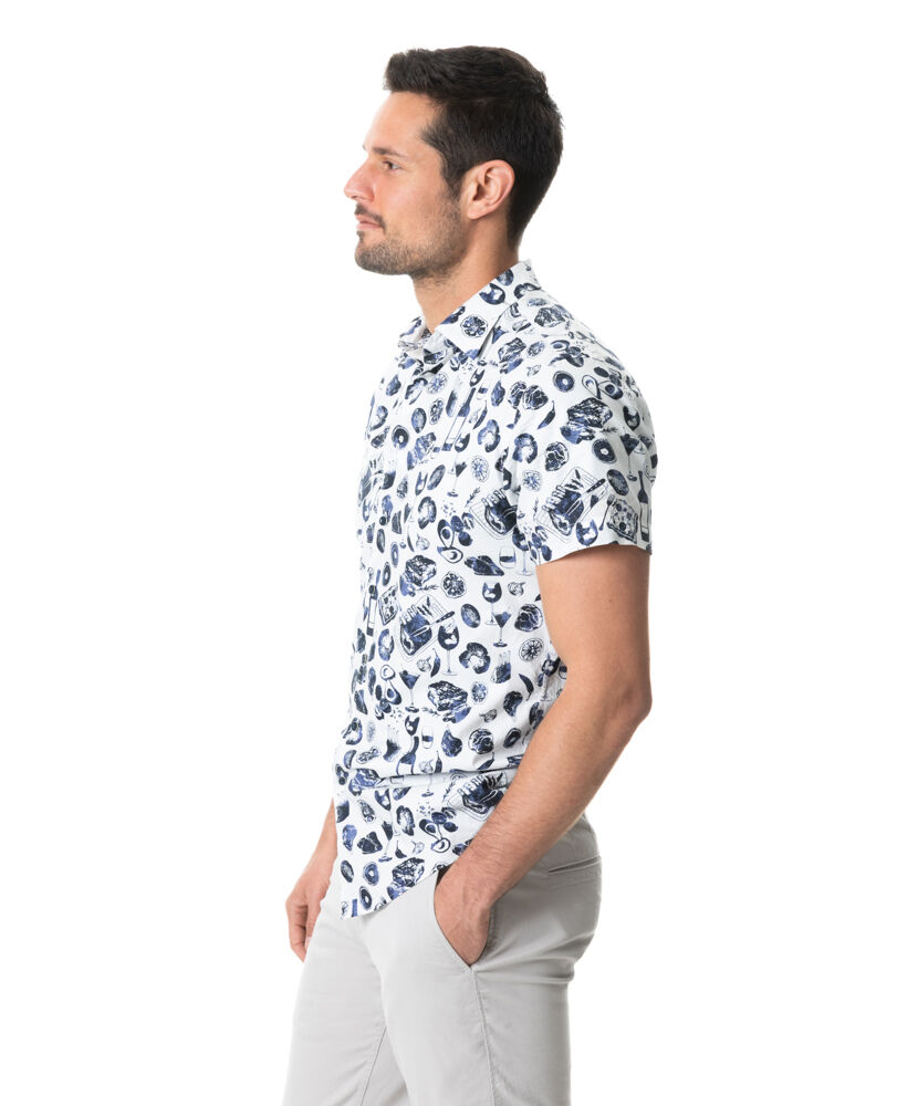 Killnichy Sports Fit Shirt, BONE, Back
