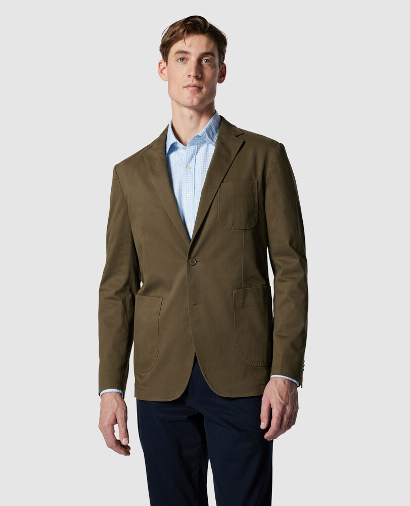 Owen Valley Sports Fit Jacket, FOREST, Front