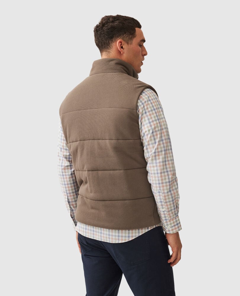 Lake Ferry Vest, KHAKI, Back