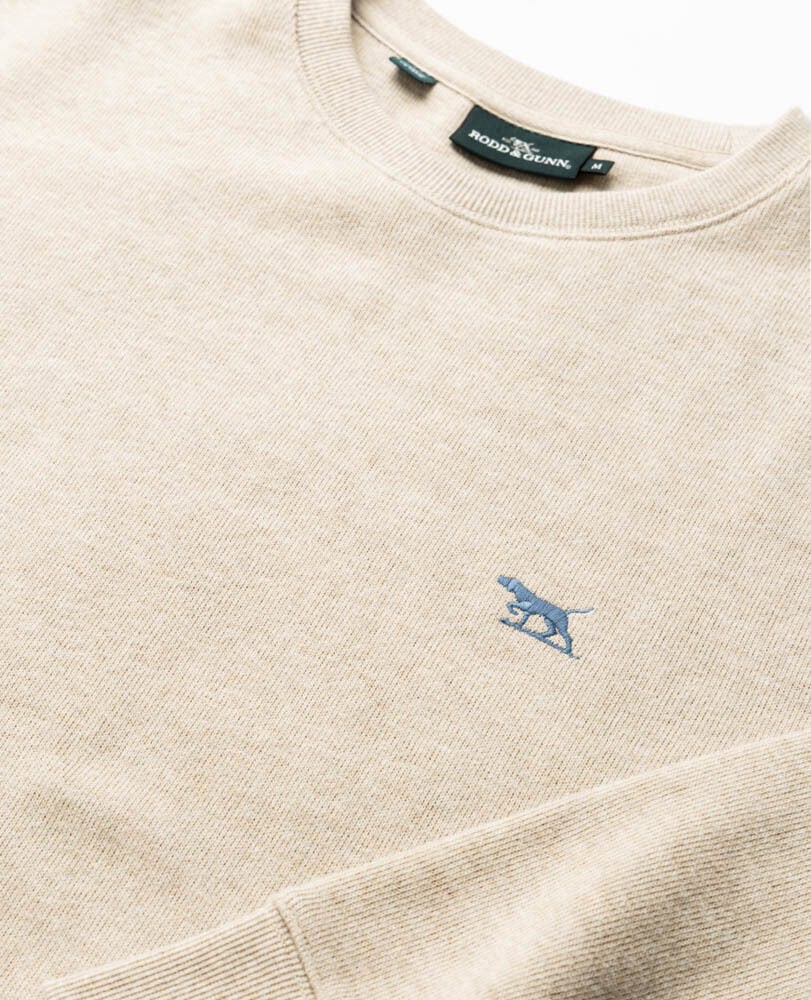 Gunn Crew Neck Sweat, OAT, Detail 2