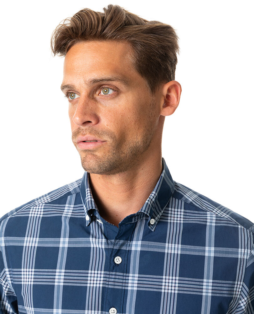 Allaman Sports Fit Shirt, MIDNIGHT, Detail 2