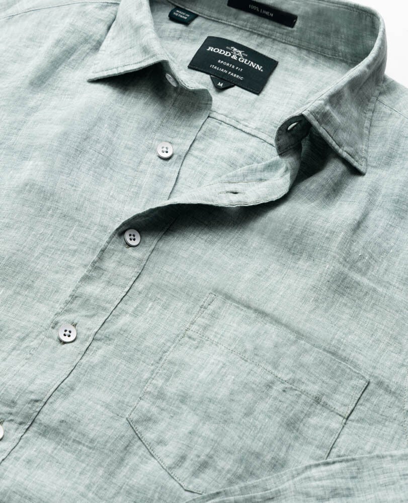 Coromandel Sports Fit Shirt, MOSS, Detail 2