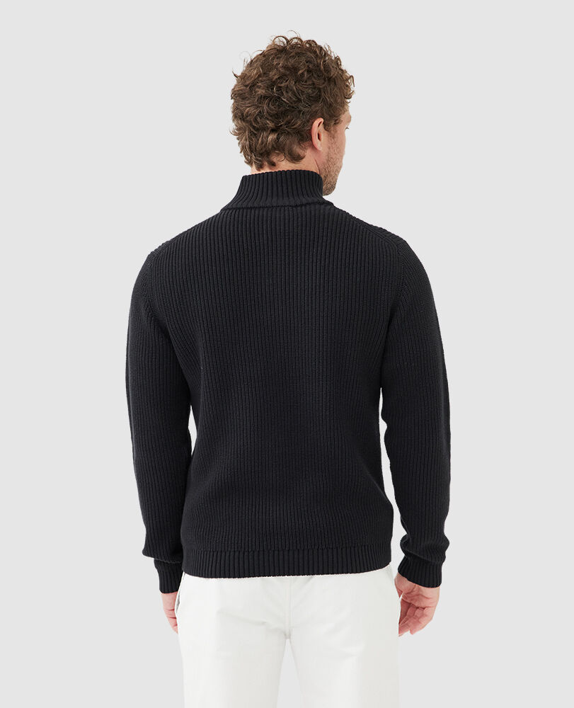 Curio Bay Knit, OBSIDIAN, Back