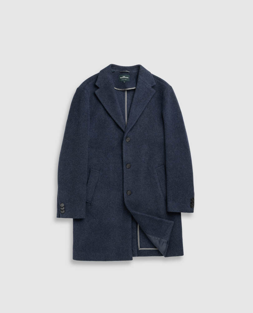 Colwood Coat, NAVY MARLE, Flat Lay
