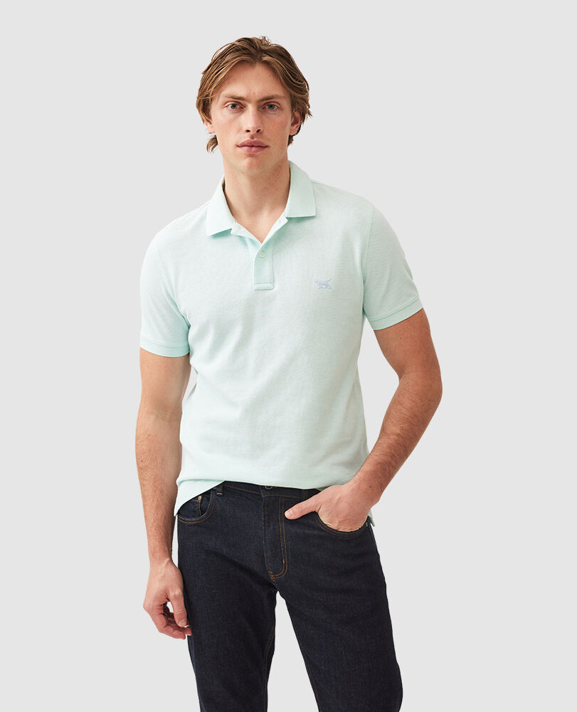 The Gunn Sports Fit Polo, COOL MINT, Front