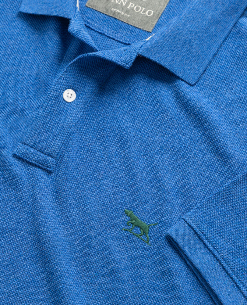 The Gunn Sports Fit Polo, LAPIS, Detail 2