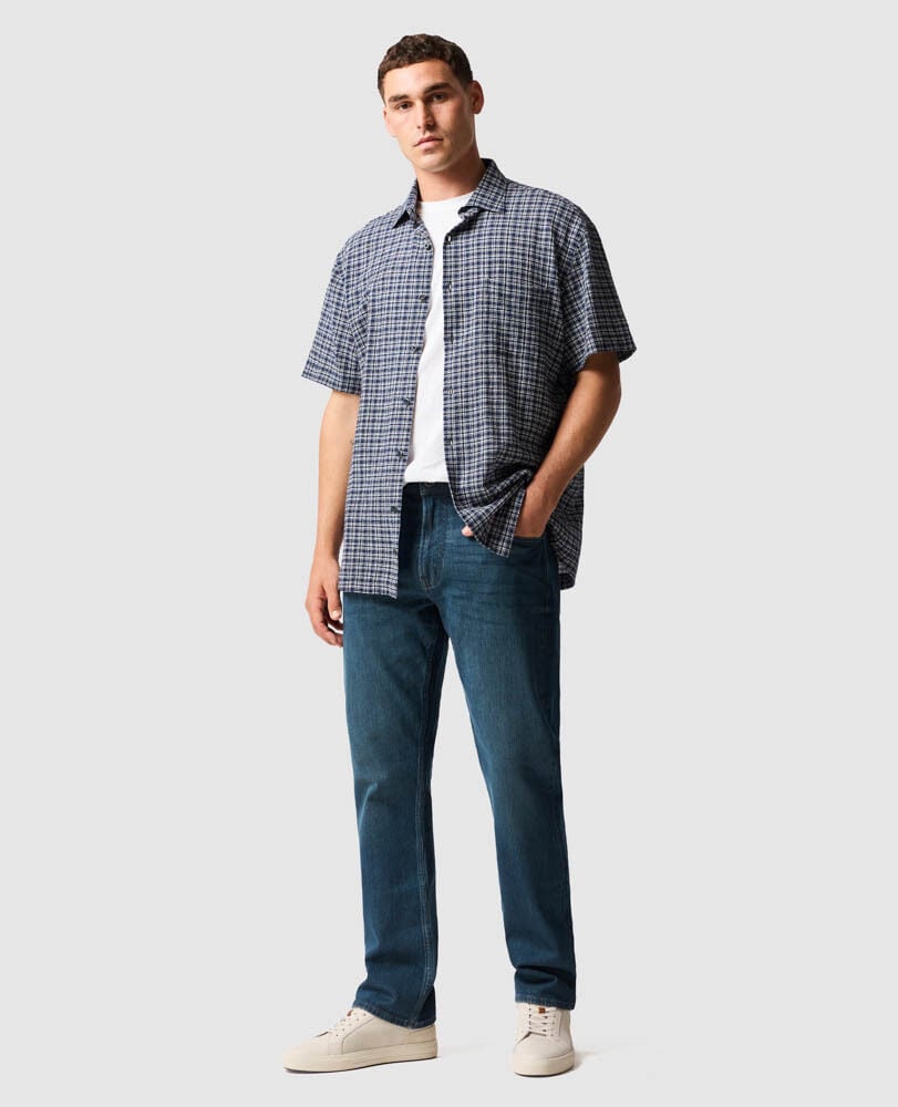 Springfield Shirt, INDIGO, Off Front