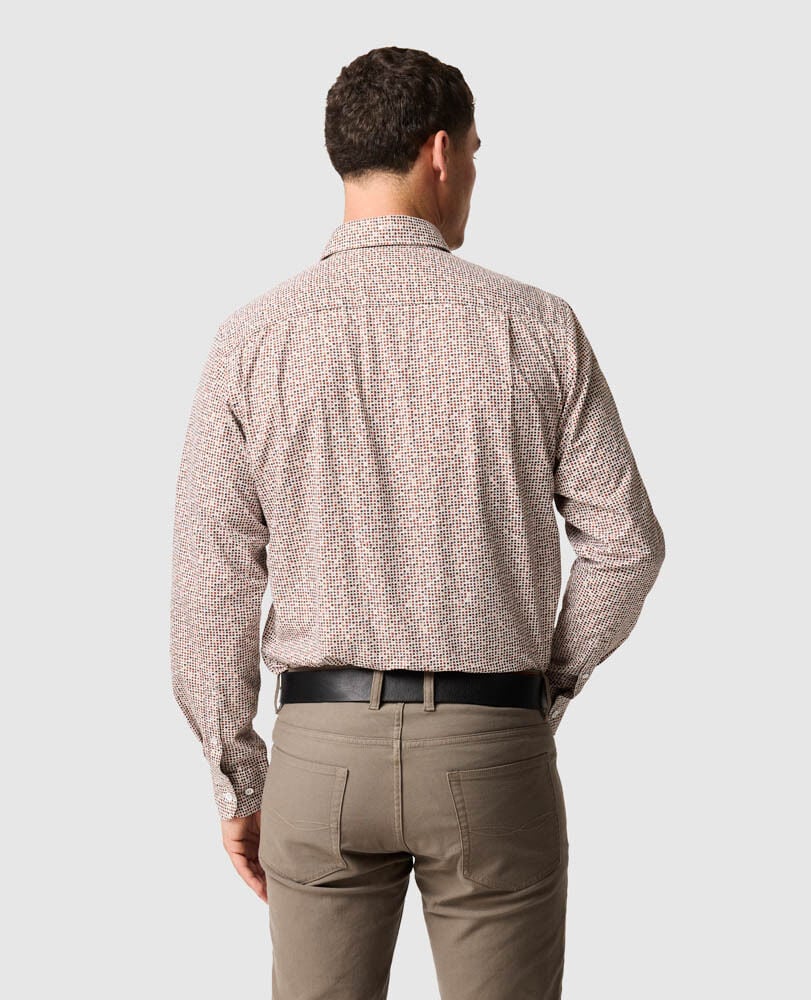 Eastborne Sports Fit Shirt, OLIVE, Back