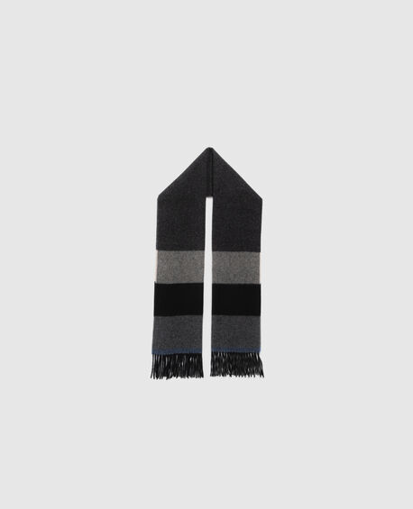 Frankton Stripe Scarf, NERO