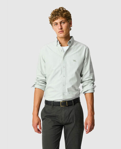 Gunn Oxford Sports Fit Shirt, EUCALYPTUS