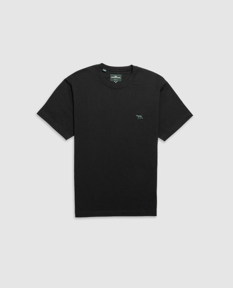 The Gunn Tee 2.0, LIQUORICE, Flat Lay