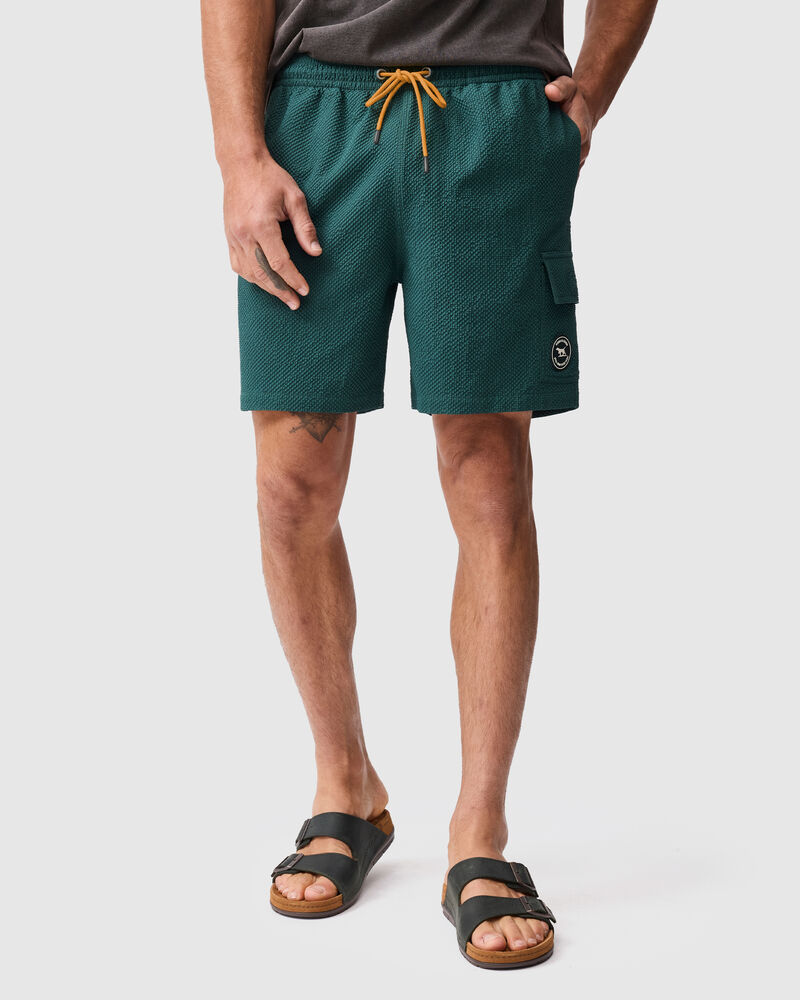 Winterton River Swim Short, TEAL, Front