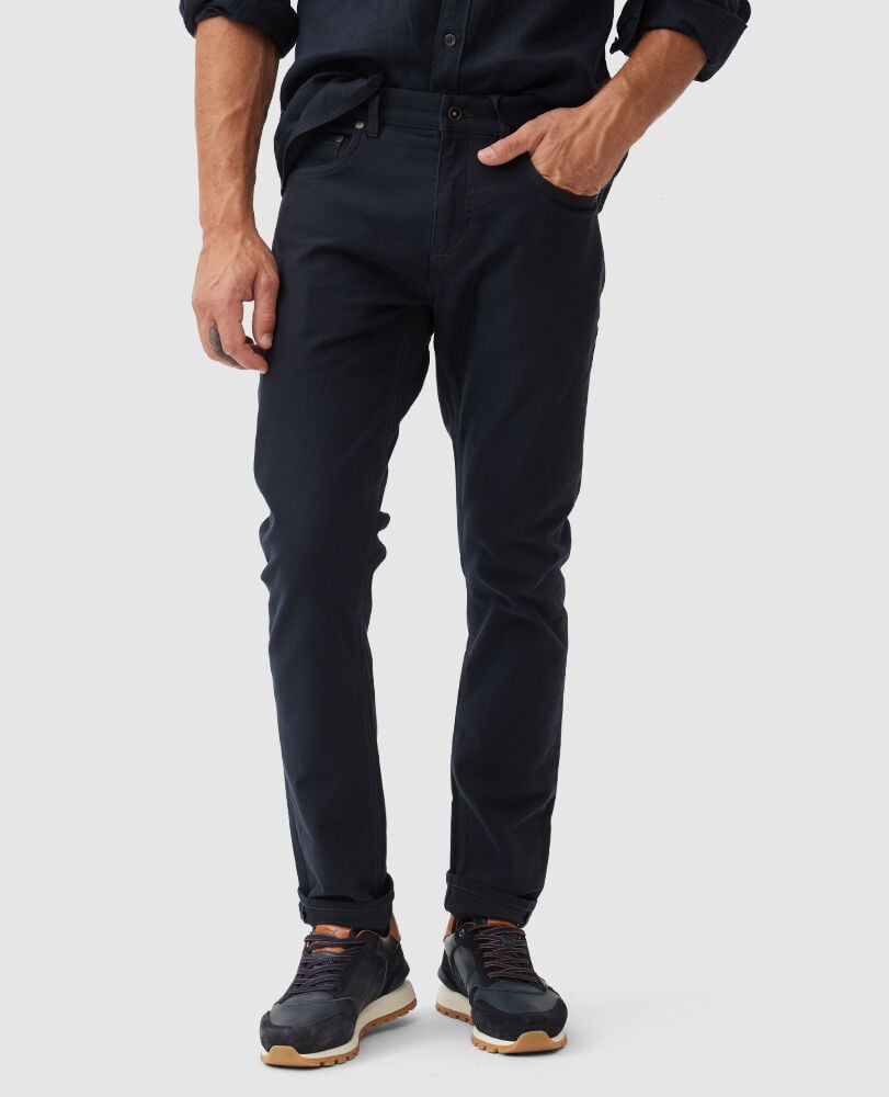 Motion Slim Fit Jean · Navy 40, NAVY, Front