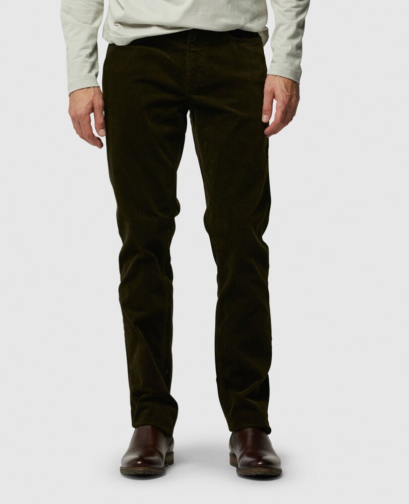 Stirling 2 Straight Jean, OLIVE, Front