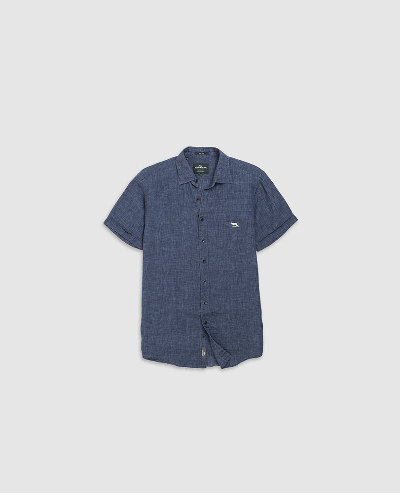 Cathedral Cove Sports Fit Shirt, MARINE, Flat Lay