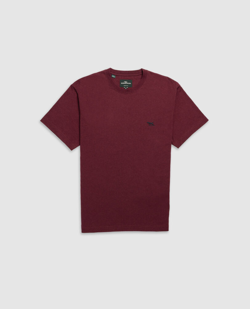 The Gunn Tee 2.0, OXBLOOD, Flat Lay