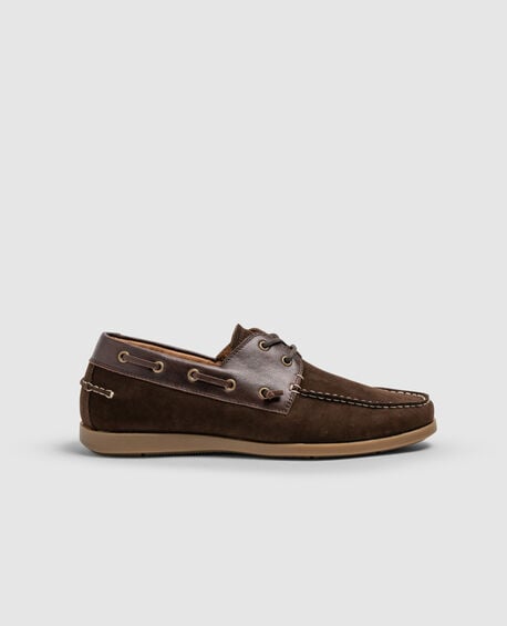 Gordons Bay Boat Shoe, DARK CHOCOLATE