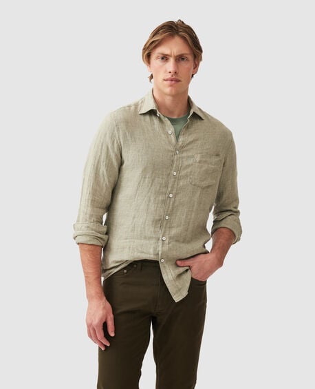 Coromandel Sports Fit Shirt, SAGE GREY