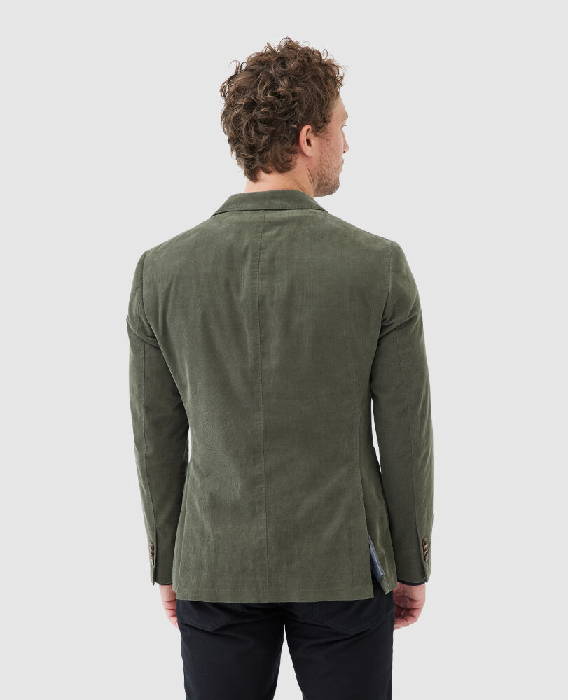 Saint Bathans Jacke mit sportlicher Passform, MOOS, Back