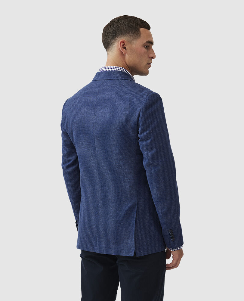 Everline Sports Fit Jacket, CERULEAN BLUE, Back