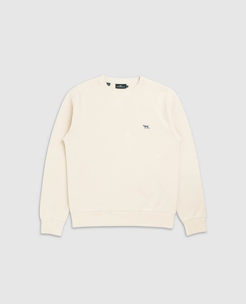 Gunn Crew Neck Sweat, BONE, Flat Lay