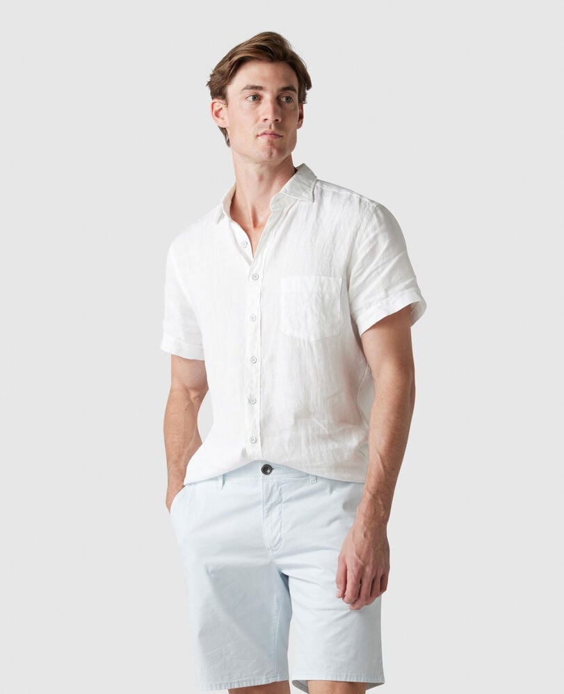 Ellerslie Sports Fit Shirt, SNOW, Front