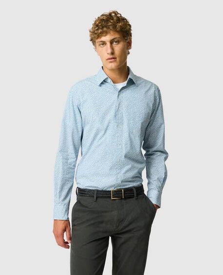 Denniston Sports Fit Shirt, BLUEJAY