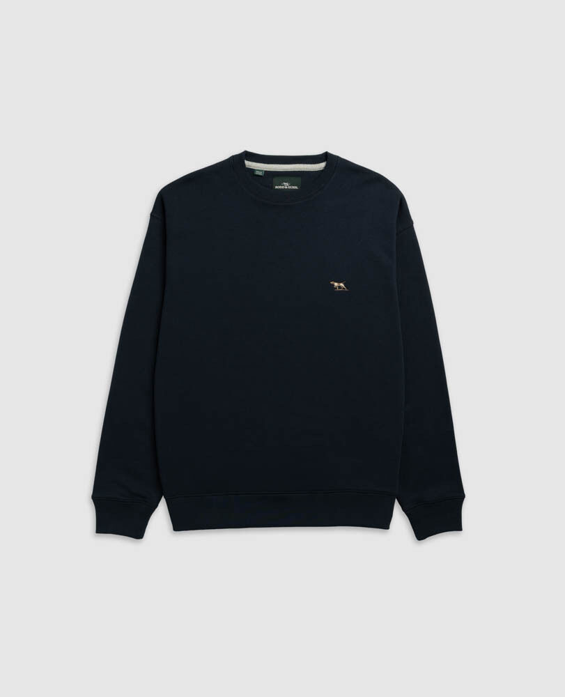 Otago Crew Neck Sweat, ECLIPSE, Flat Lay