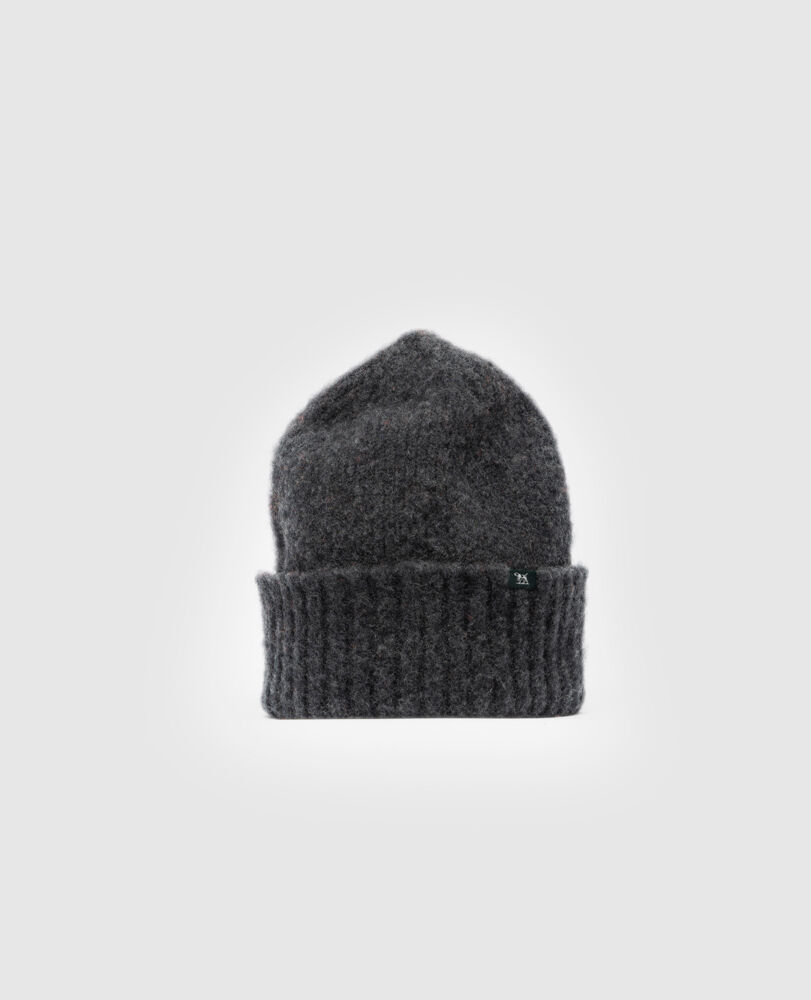Riversdale Beanie, CHARCOAL, Off Front