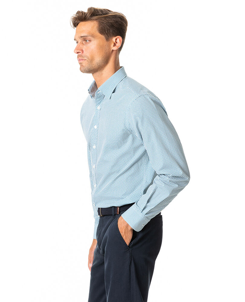 Gravesend Sports Fit Shirt, SNOW, Back