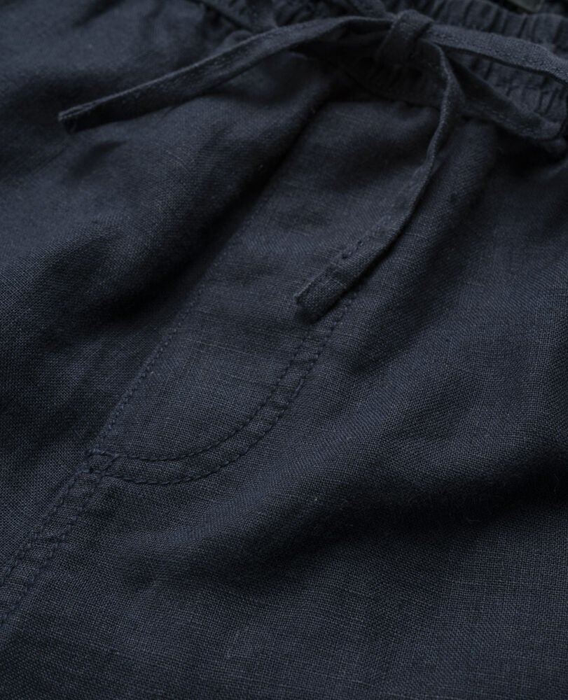 Linen 9" Resort Short, NAVY, Detail 2