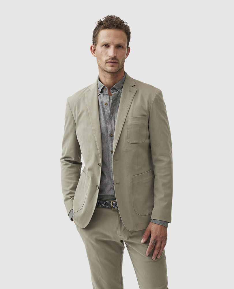 Fairton Jacke in sportlicher Passform, SALBEI, Front