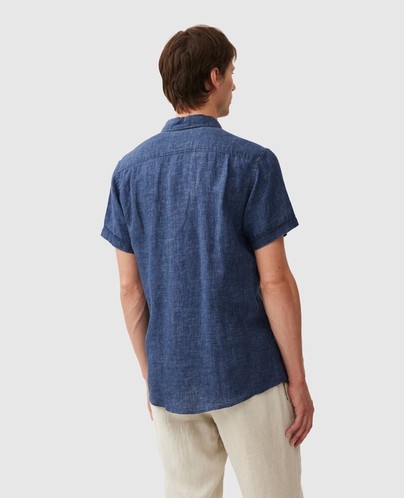 Palm Beach Sports Fit Shirt, MARINE, Back