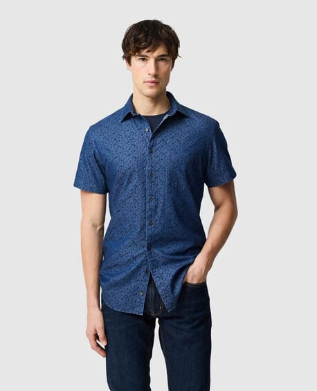 Clarkes Bay Sports Fit Shirt, DENIM