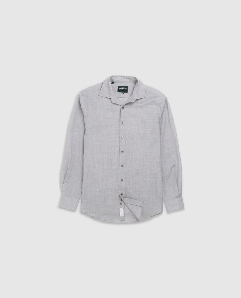 Esk Valley Sports Fit Shirt, ASH, Flat Lay