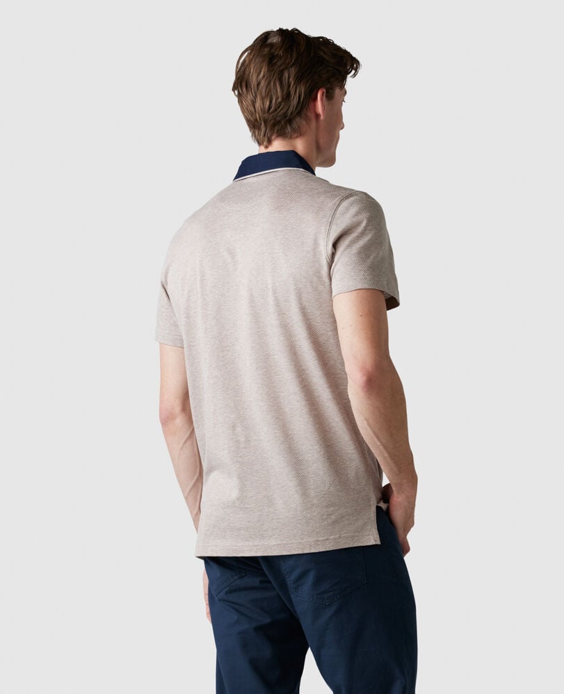 Stanley Point Sports Fit Polo, MOCHA, Back