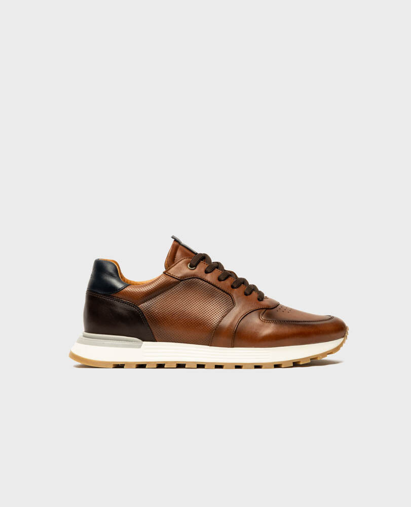 Peria Sneaker, COGNAC, Front